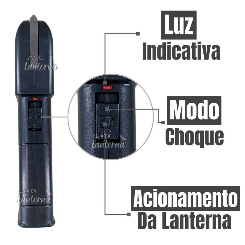 Máquina De Choque Taser 928 Type Lanterna Led Original | Defesa Pessoal