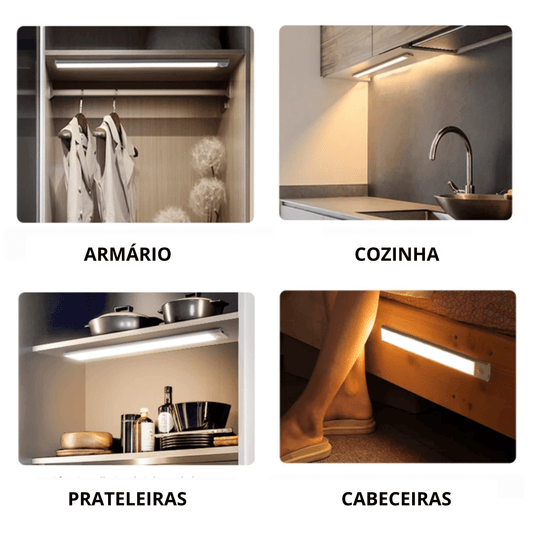 3 Luminárias Led com Sensor de Movimento e Portátil, USB. 
Temos com: 20, 30 e 50cm. Você Escolhe!