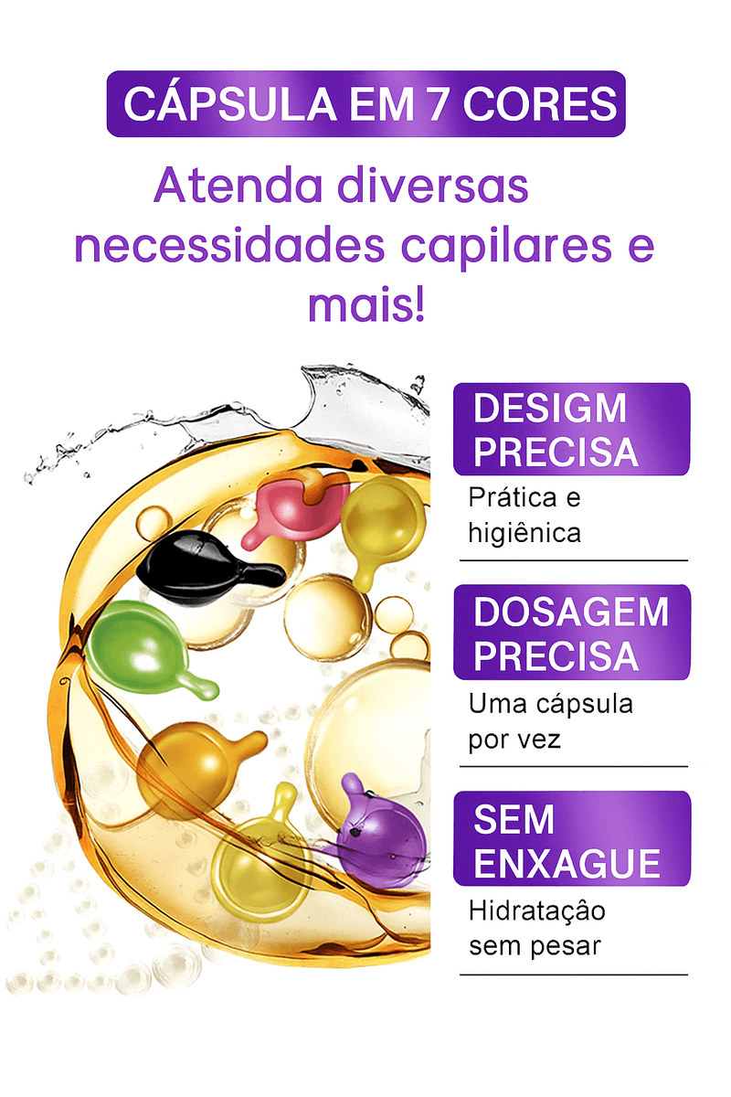 Sevich Hair Vitamin – 30 Cápsulas de Nutrição Capilar por Tipo de Cabelo