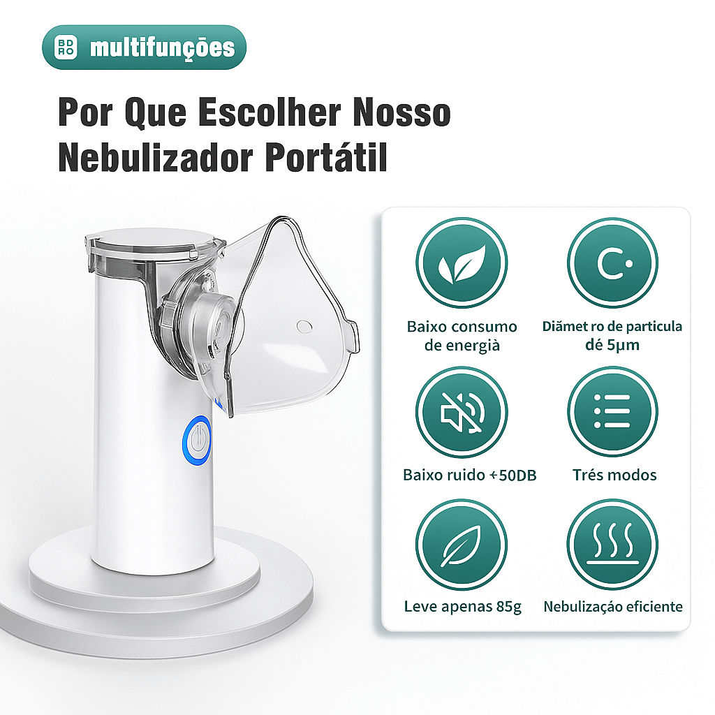 Inalador e Nebulizador Portátil - Mash Air®