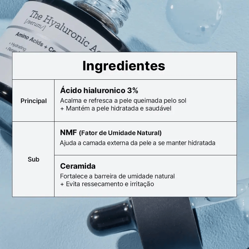 Cosrx Sérum The Hyaluronic Acid 3 Amino Ácido + Ceramid 20ml