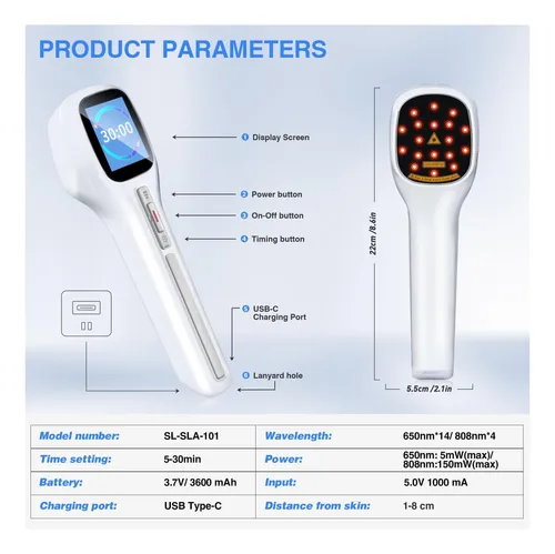Aparelho Multifuncional de Fototerapia com LED Vermelho, Infravermelho e Radriofrequência – Estímulo de Colágeno, Rejuvenescimento, Dores Musculares e Outros.