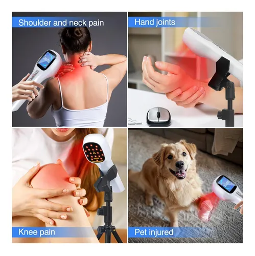 Aparelho Multifuncional de Fototerapia com LED Vermelho, Infravermelho e Radriofrequência – Estímulo de Colágeno, Rejuvenescimento, Dores Musculares e Outros.