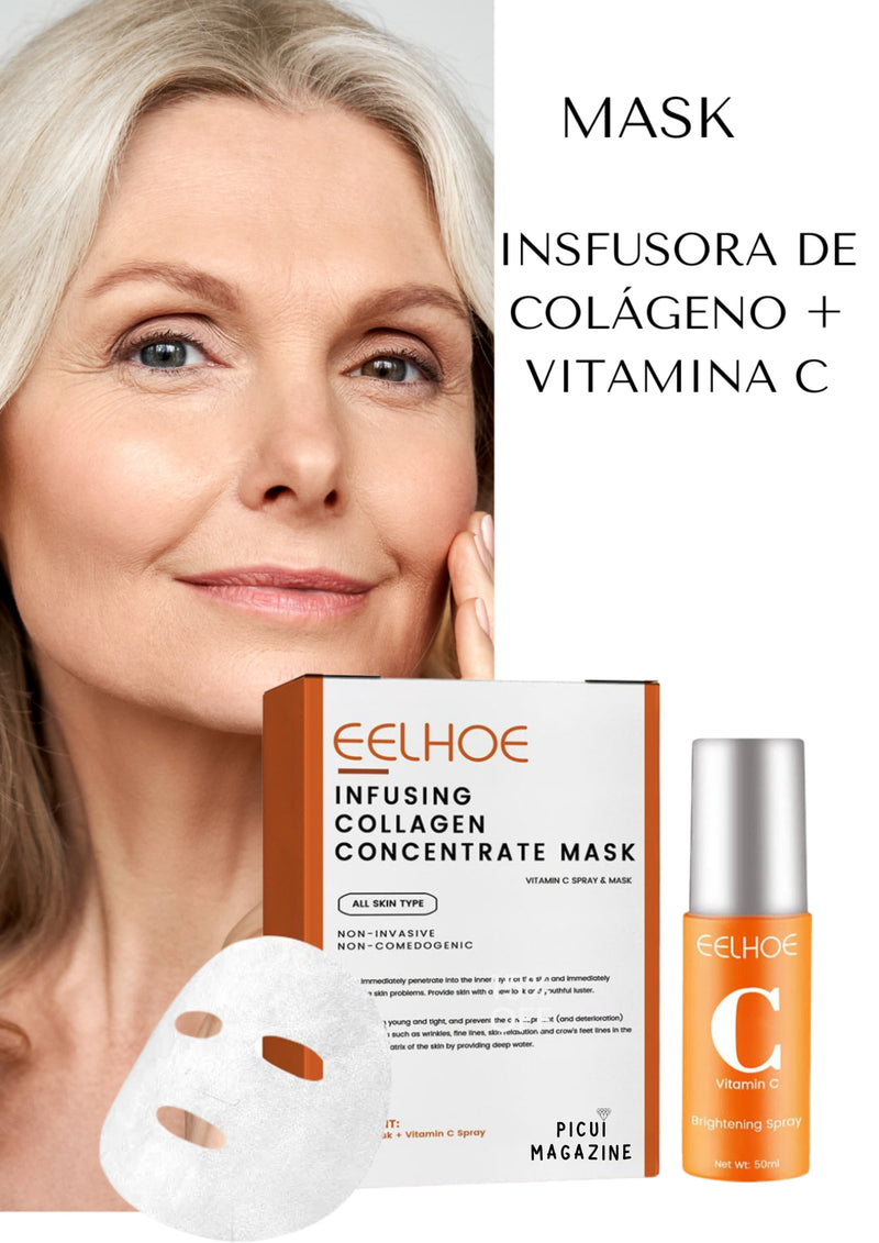 Máscara Infusora de Colágeno + Spray de Vitamina C - Picuí Magazine