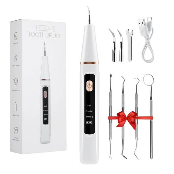 Removedor de Tártaro Dental Limpador Led Ultrassônico + Brindes