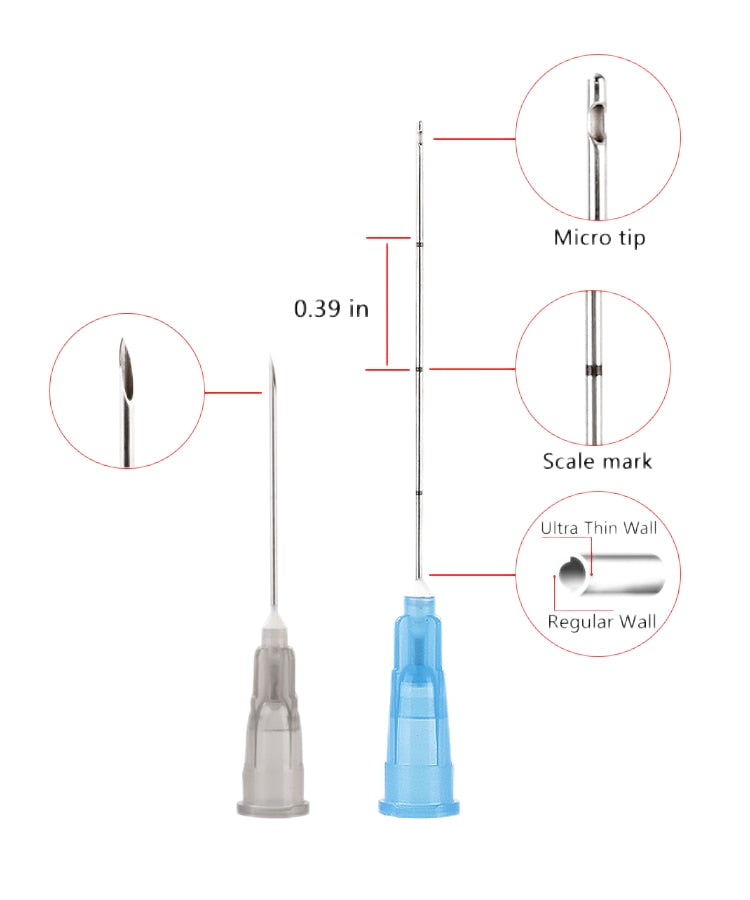 Micro Cânula Para Injeção De Preenchedor - 10 Und.