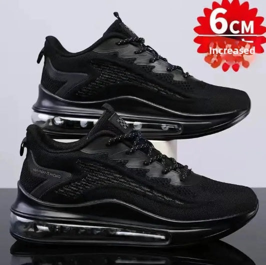 Sneaker Air 6cm - Tênis Masculino Respirável, Macio, Anti-impacto, Mordeno e Versátil