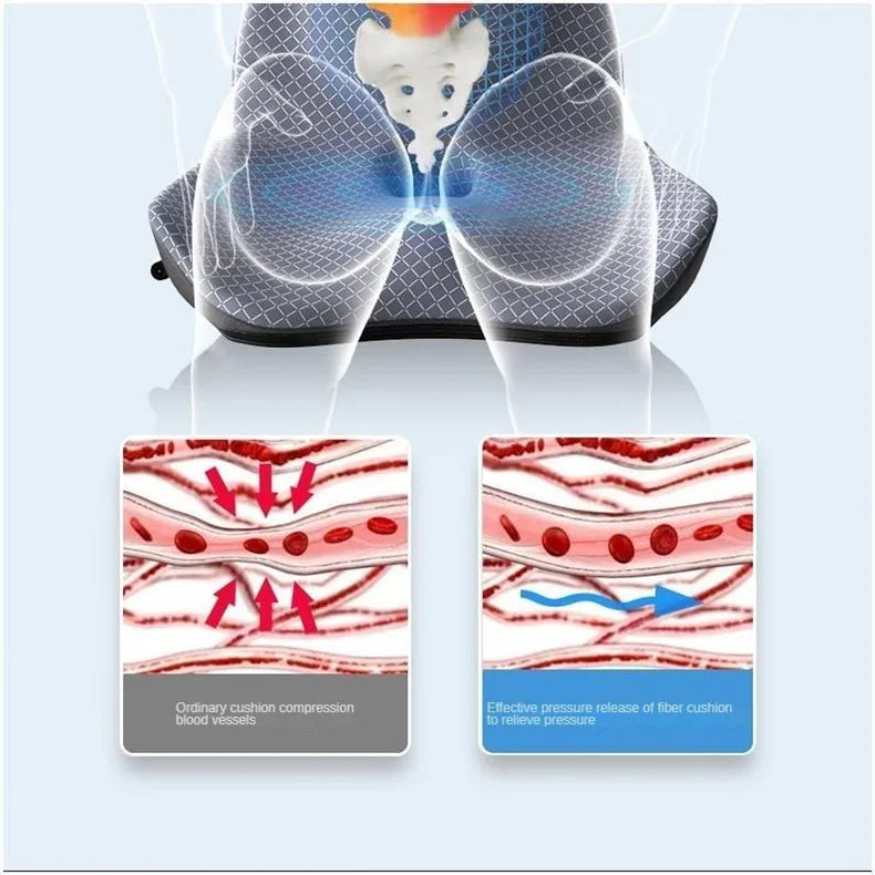 Almofada De Assento Ortopédico Pillow Com Espuma De Memória