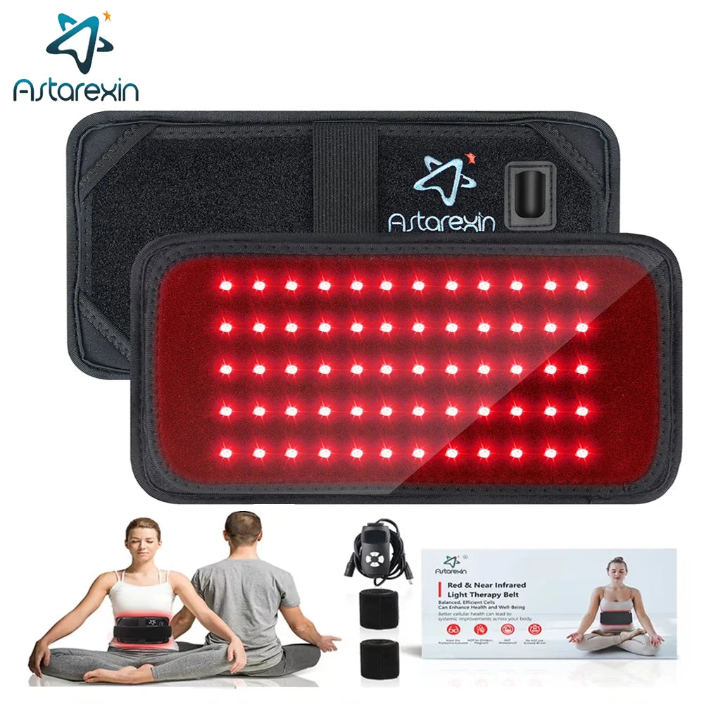 Cinta Healthcare Belt Fototerapia LED Vermelho + Infravermelho Alívio Muscular USB