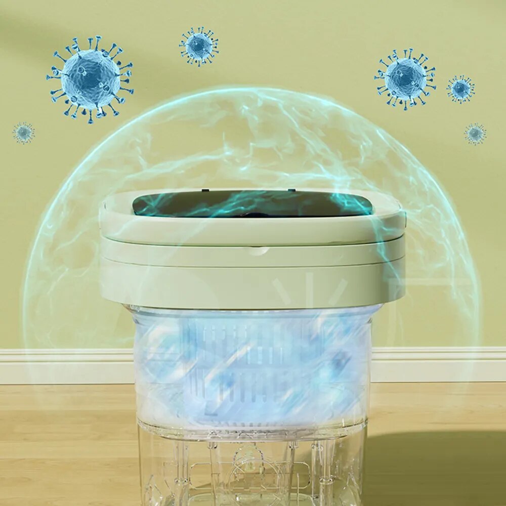Mini Máquina de Lavar e Drenar 6L e 11L - Portátil | Bivolt