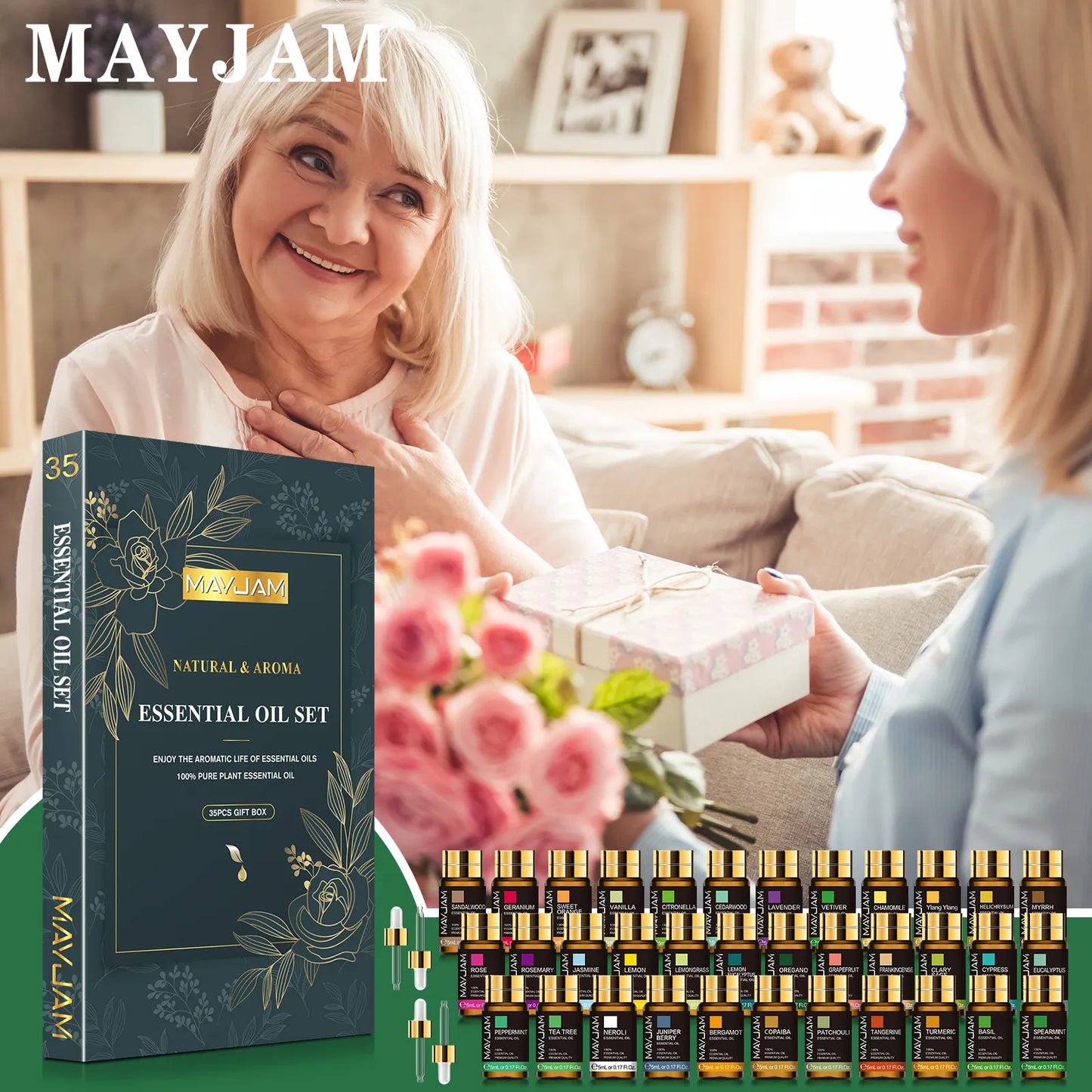 Kit de Óleos Essenciais Naturais MAYJAM - 20Unidades