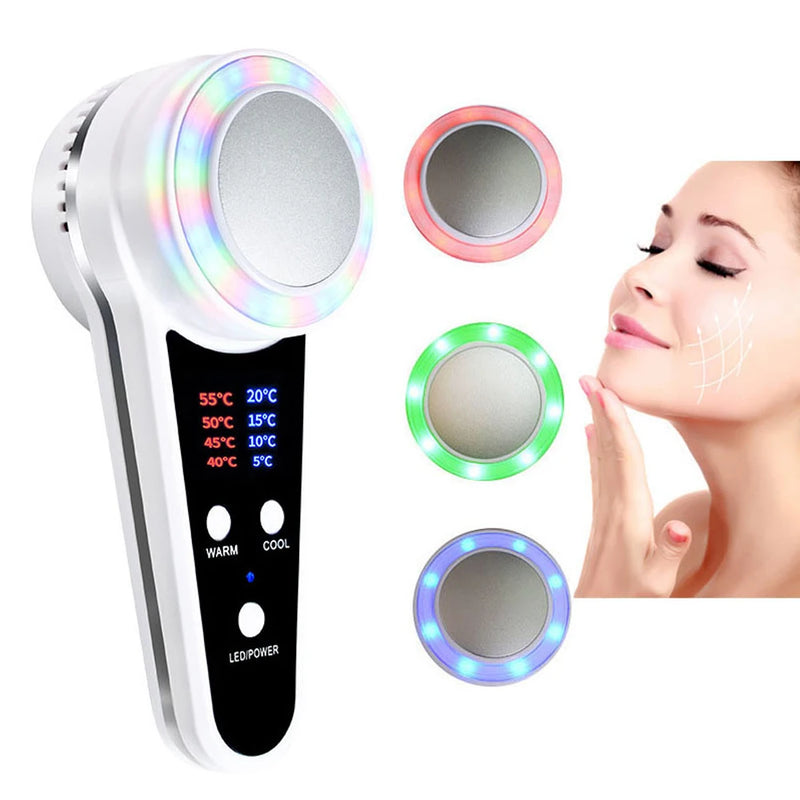 Criolifting Facial 4 em 1 – Termoterapia, Crioterapia e Fototerapia por LED