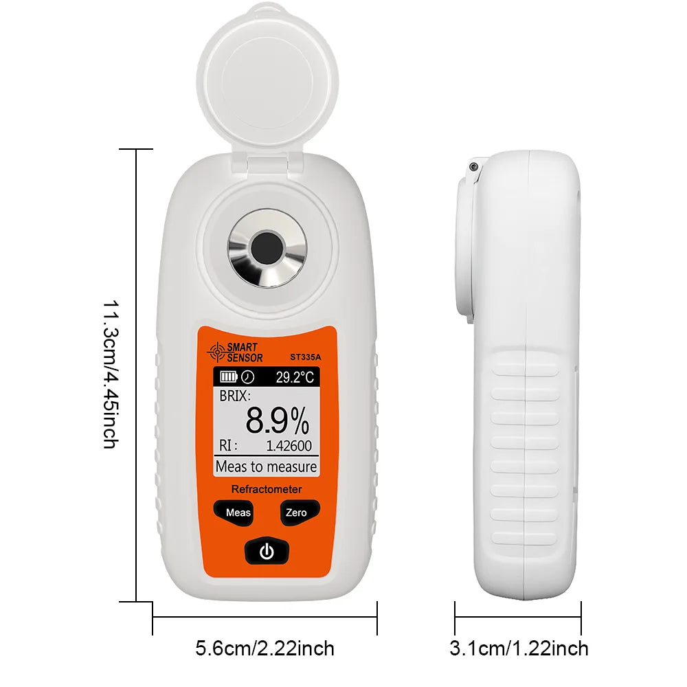 Refratômetro LCD Digital Smart Sensor ST335A para Açúcar Brix
