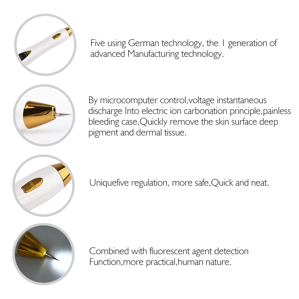 Freckle Pen Caneta Plasma Mole - Removedora De Manchas, Sinais, Verrugas, Tatuagens e outros