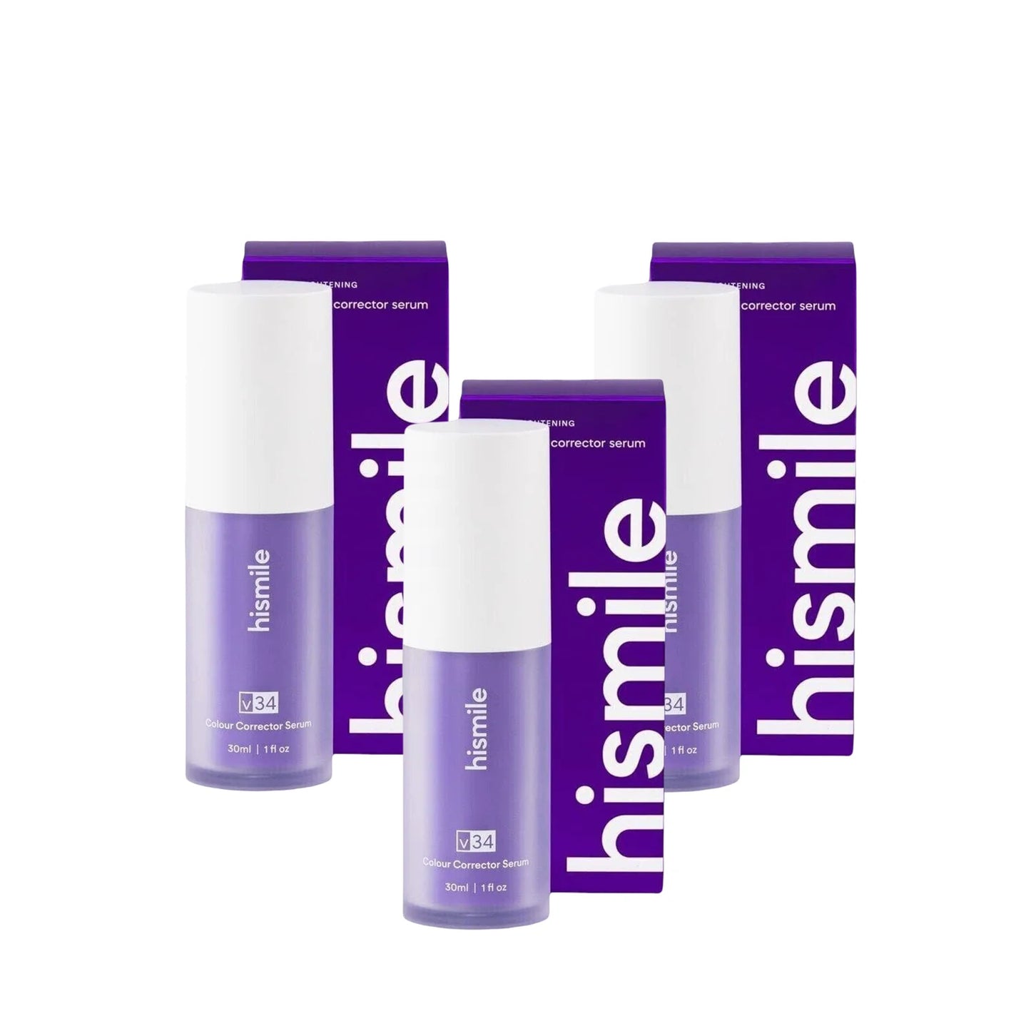 Clareador Dentário Sérum Hismile V34™ 30ml | 3 em 1