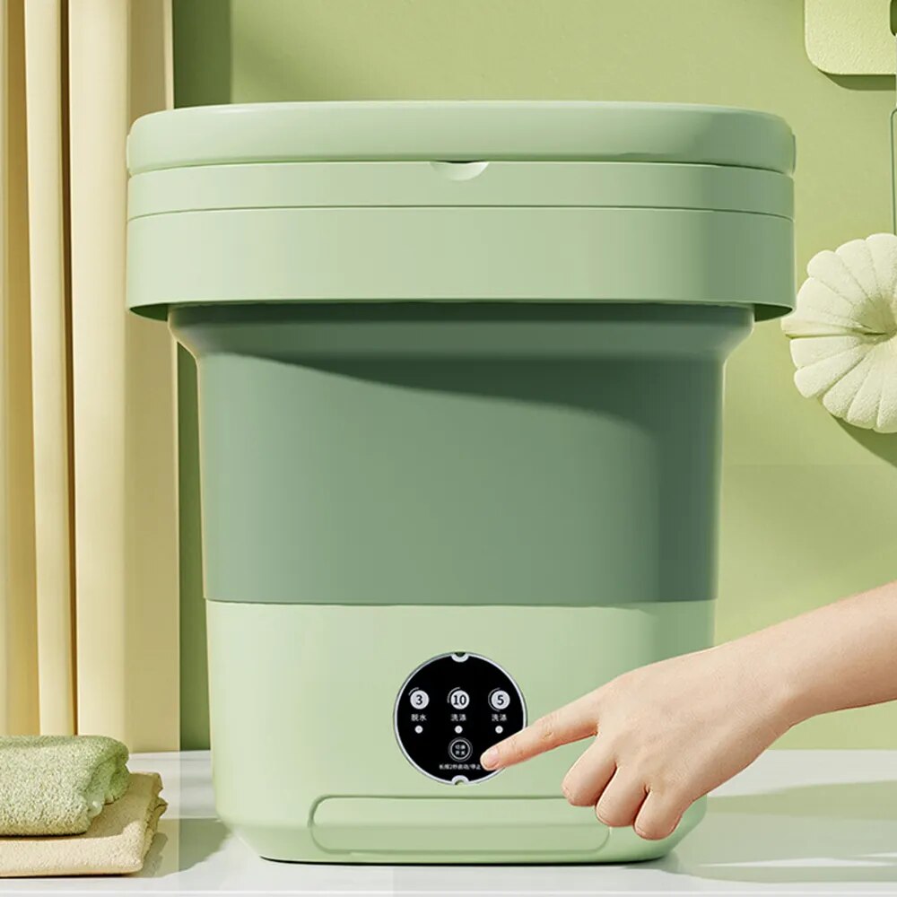 Mini Máquina de Lavar e Drenar 6L e 11L - Portátil | Bivolt