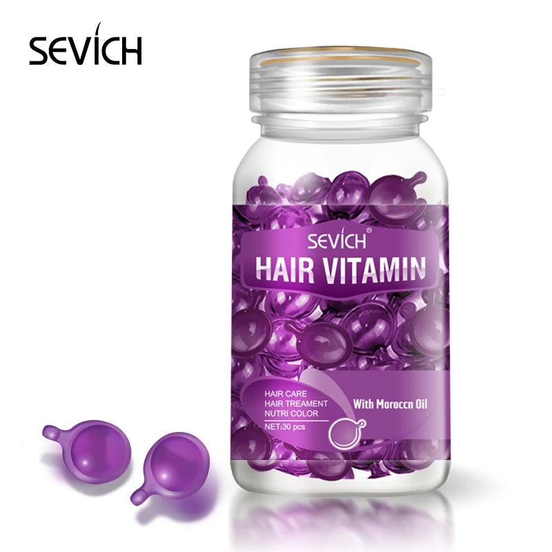 Sevich Hair Vitamin – 30 Cápsulas de Nutrição Capilar por Tipo de Cabelo