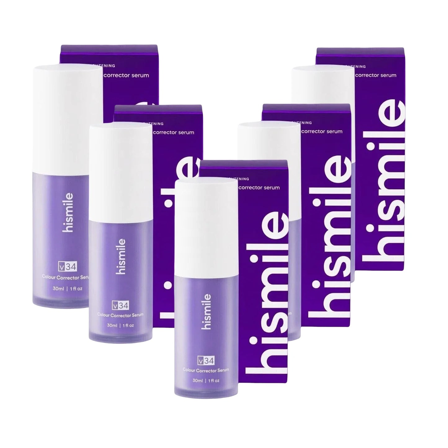 Clareador Dentário Sérum Hismile V34™ 30ml | 3 em 1