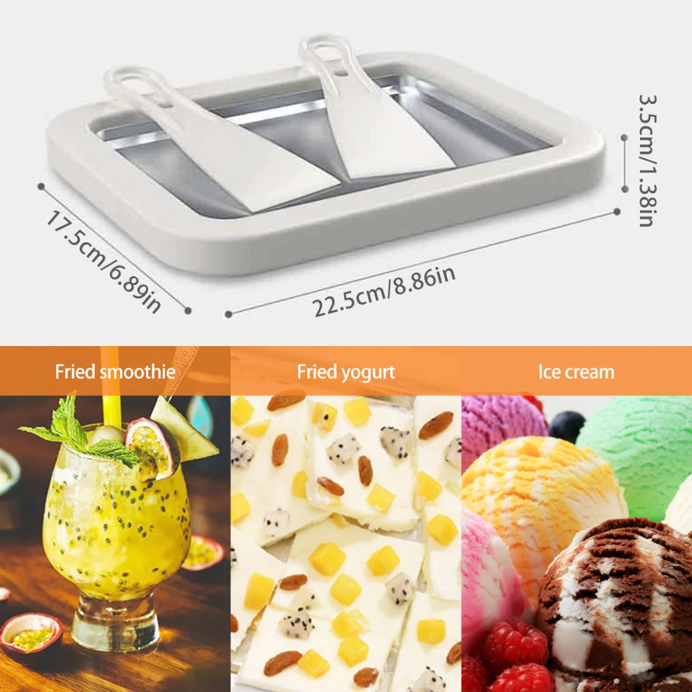 Mini Ice Creams Rolls | Bandeja de Ultracongelamento para Fazer Sorvete em Rolo