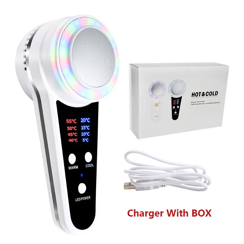 Criolifting Facial 4 em 1 – Termoterapia, Crioterapia e Fototerapia por LED