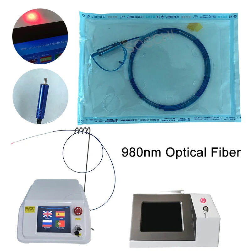 Fibra Óptica Endolaser Endolift 200μm a 800μm Conector SMA905 e FC – Compatível com Laser Diodo 350 - 2500nm