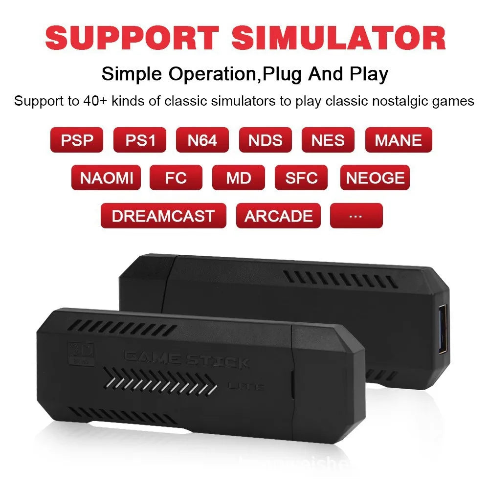 Game Stick GD10 4k X2 Plus 64gb Portátil Retro 2 Controles Sem Fio