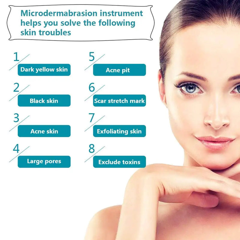 Beauty Diamond Microdermoabrasão 3 em 1 | Peeling Diamante, Sucção A Vácuo, Rejuvenescimento