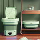 Mini Máquina de Lavar Com Drenagem Portátil Dobrável 8L | Bivolt