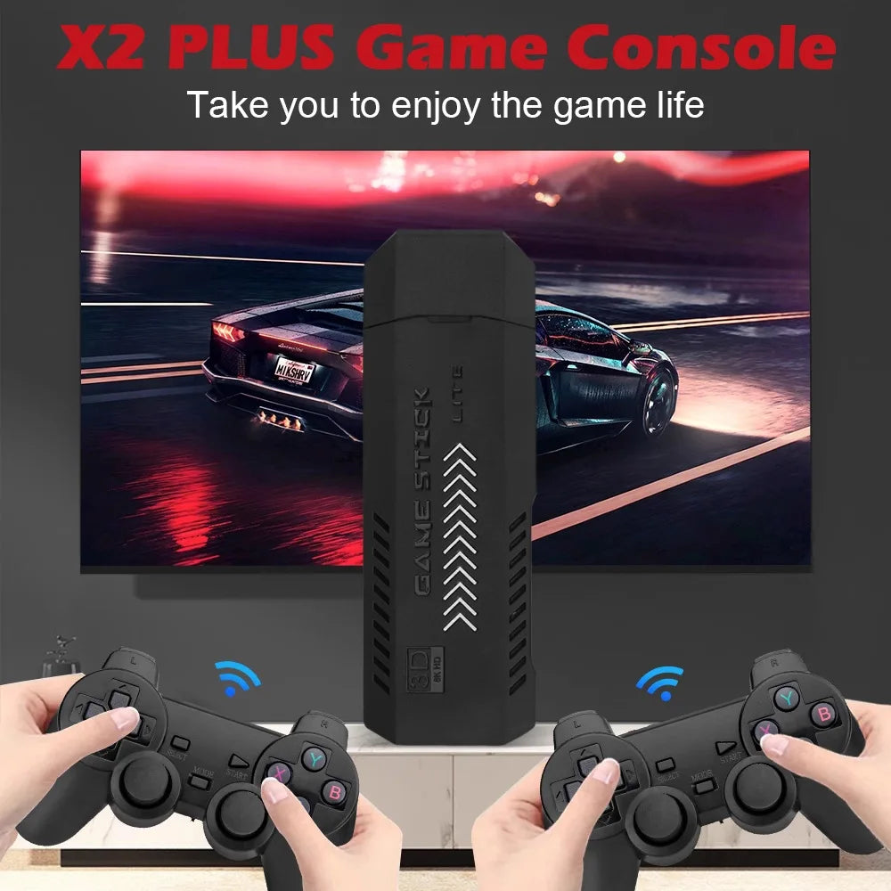 Game Stick GD10 4k X2 Plus 64gb Portátil Retro 2 Controles Sem Fio