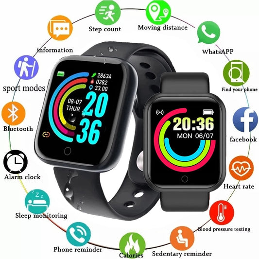 Smartwatch Y68 D20 / Androide, Xiaomi, IOS. Completo e no Precinho + FRETE GRÁTIS!!!!