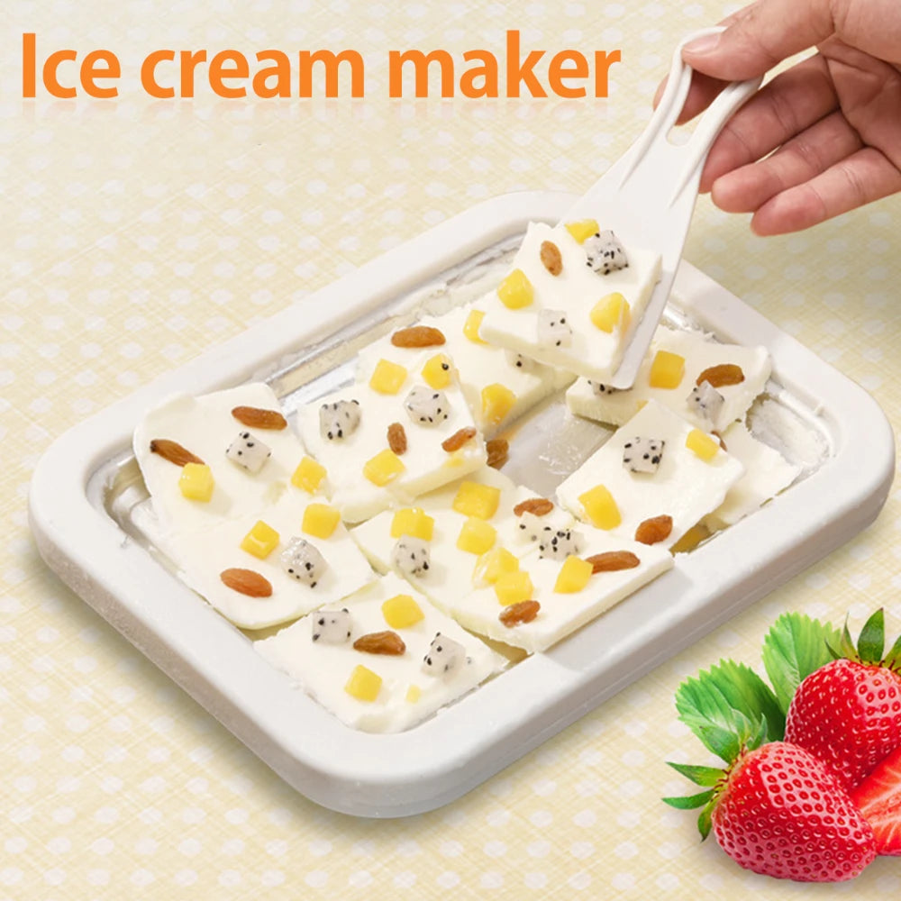 Mini Ice Creams Rolls | Bandeja de Ultracongelamento para Fazer Sorvete em Rolo