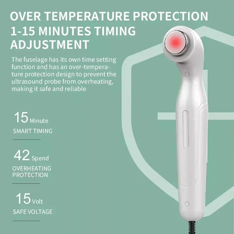 Ultrassom Terapêutico Portátil 1MHz | Fisioterapia Massagem Alívio da Dor Timer 15 Min