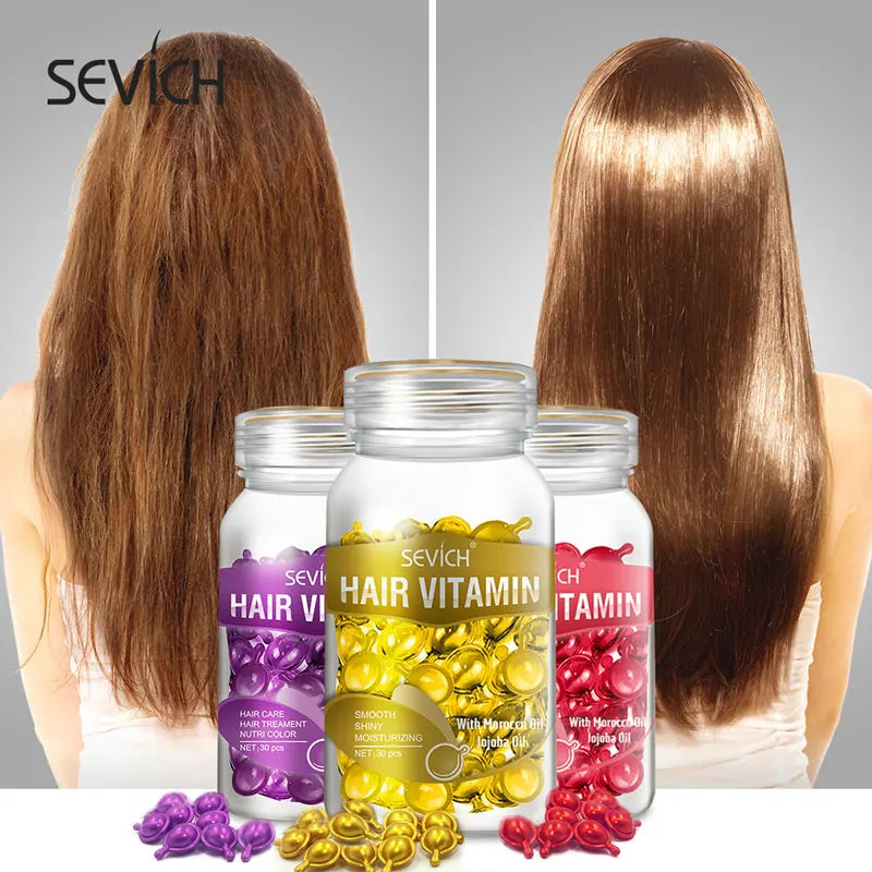 Sevich Hair Vitamin – 30 Cápsulas de Nutrição Capilar por Tipo de Cabelo