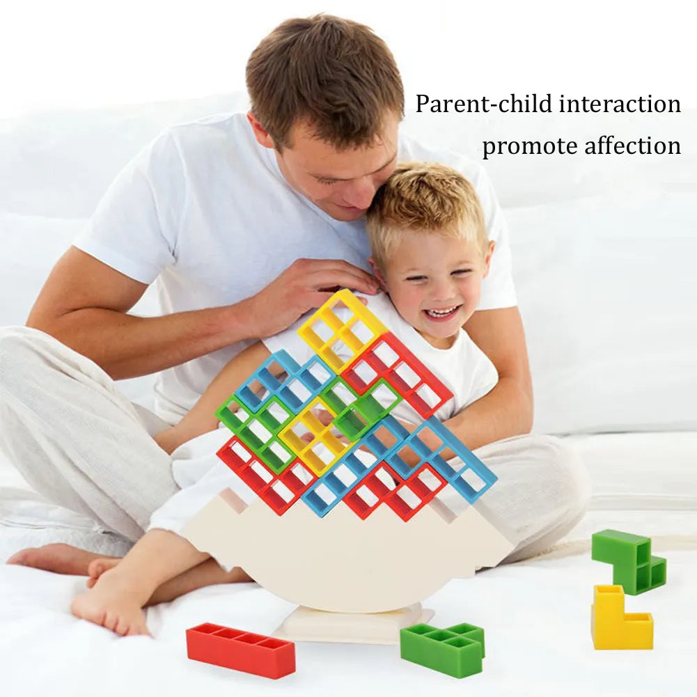 Balance Tetra Tower com 16 e 32 Peças | Super Interativo