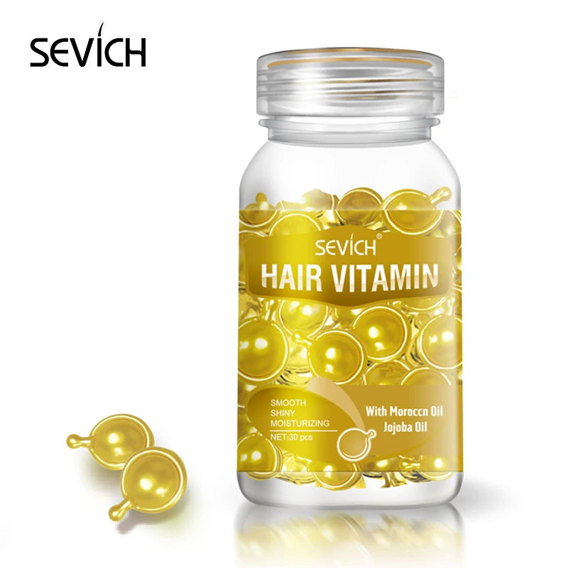 Sevich Hair Vitamin – 30 Cápsulas de Nutrição Capilar por Tipo de Cabelo
