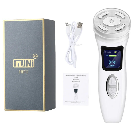Novo MINI HIFU 4.0 Sem Fio - 4ª Geração (4 em 1) Face Lifting