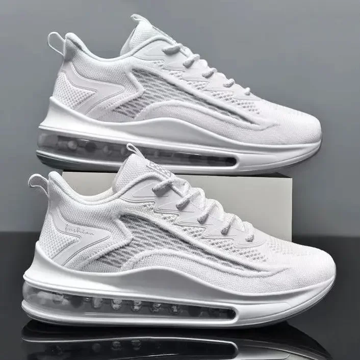 Sneaker Air 6cm - Tênis Masculino Respirável, Macio, Anti-impacto, Mordeno e Versátil
