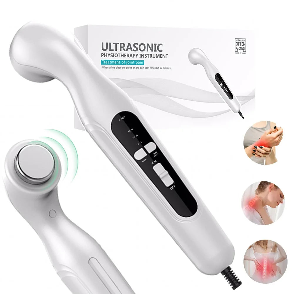 Ultrassom Terapêutico Portátil 1MHz | Fisioterapia Massagem Alívio da Dor Timer 15 Min