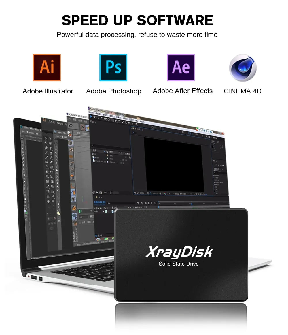 Xraydisk SATA 3 SSD 256GB a 1TB - Disco Rígido 2,5