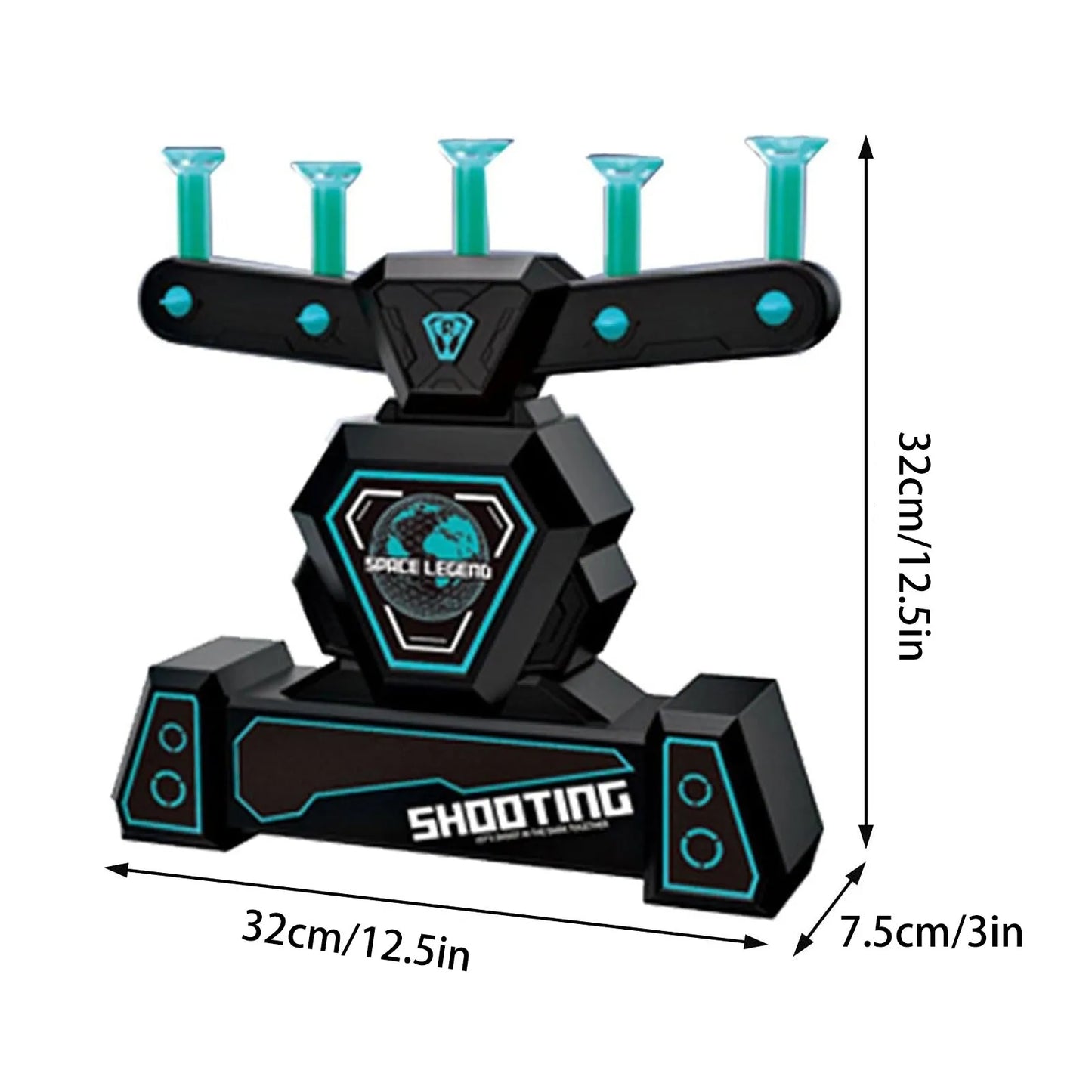 Jogo Tiro ao Alvo DARKSHOT Flutuante e Luminoso (Elétrico) 2 em 1