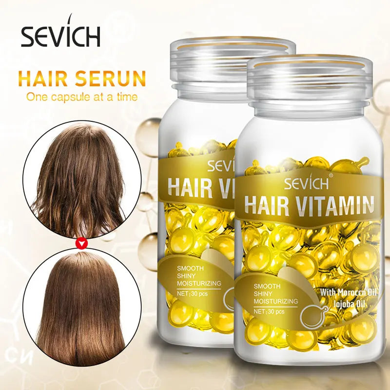 Sevich Hair Vitamin – 30 Cápsulas de Nutrição Capilar por Tipo de Cabelo