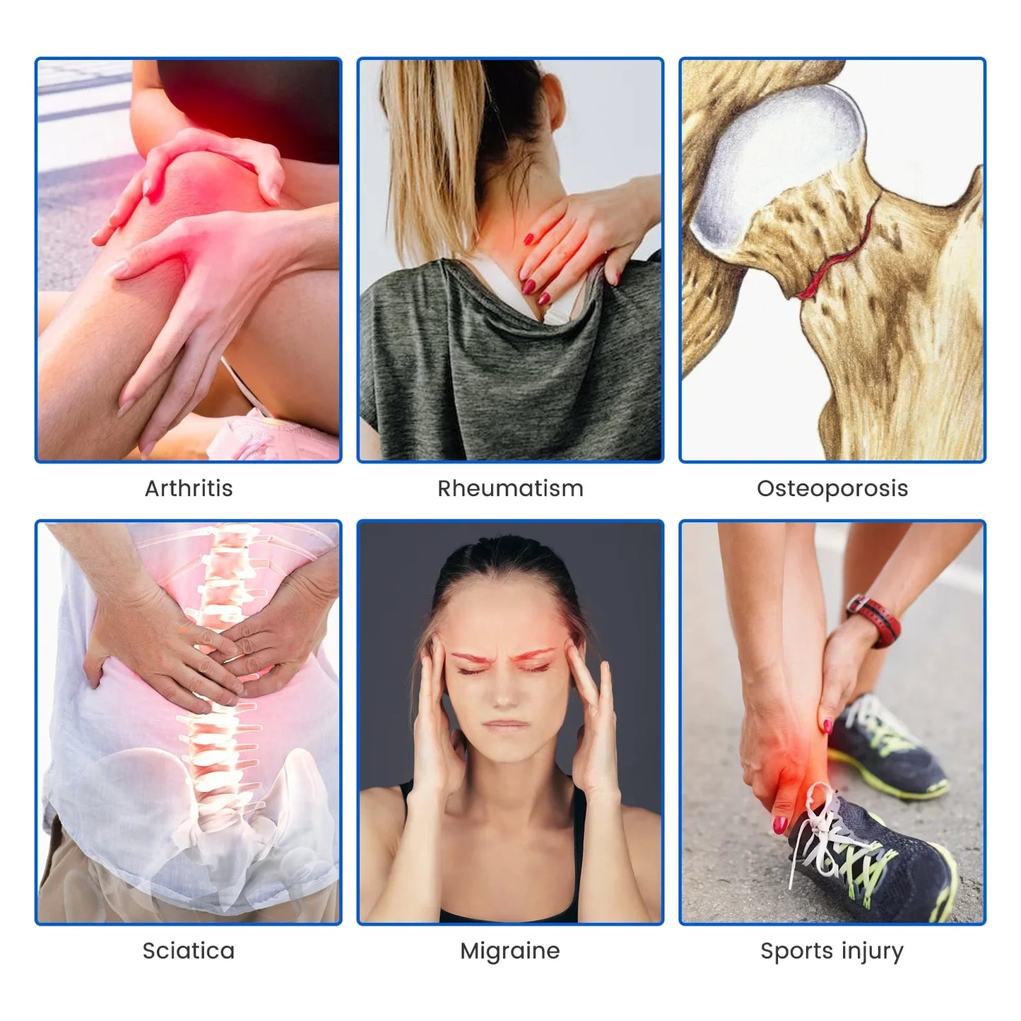 Caneta de Acupuntura Eletrônica + 5 Cabeças de Massagem