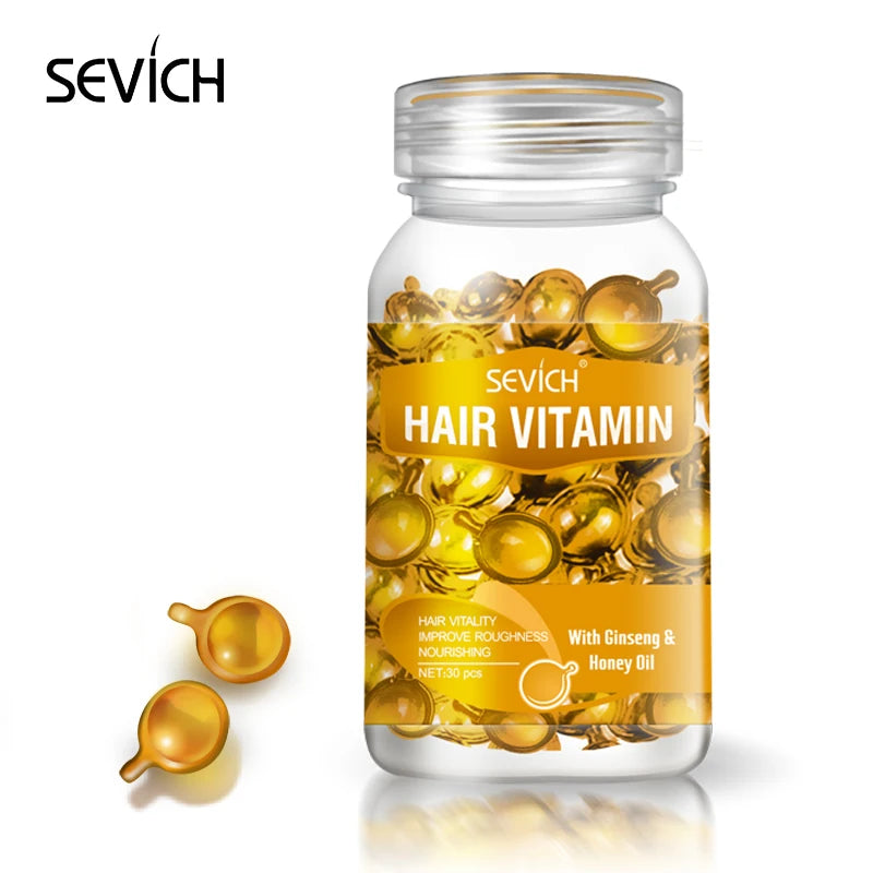 Sevich Hair Vitamin – 30 Cápsulas de Nutrição Capilar por Tipo de Cabelo