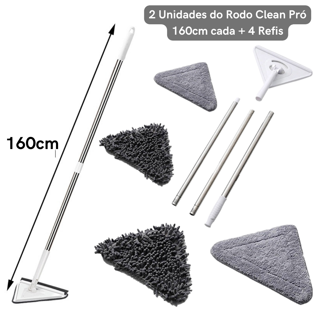Rodo Clean Pro™ 3 em 1 - 160cm | Multiuso 360° Graus + Refil - Picuí Magazine
