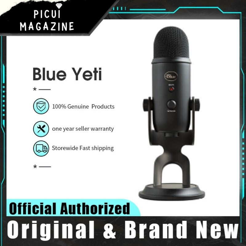 Microfone Condensador Blue Yeti 4 Pick Up Blackout - Picuí Magazine