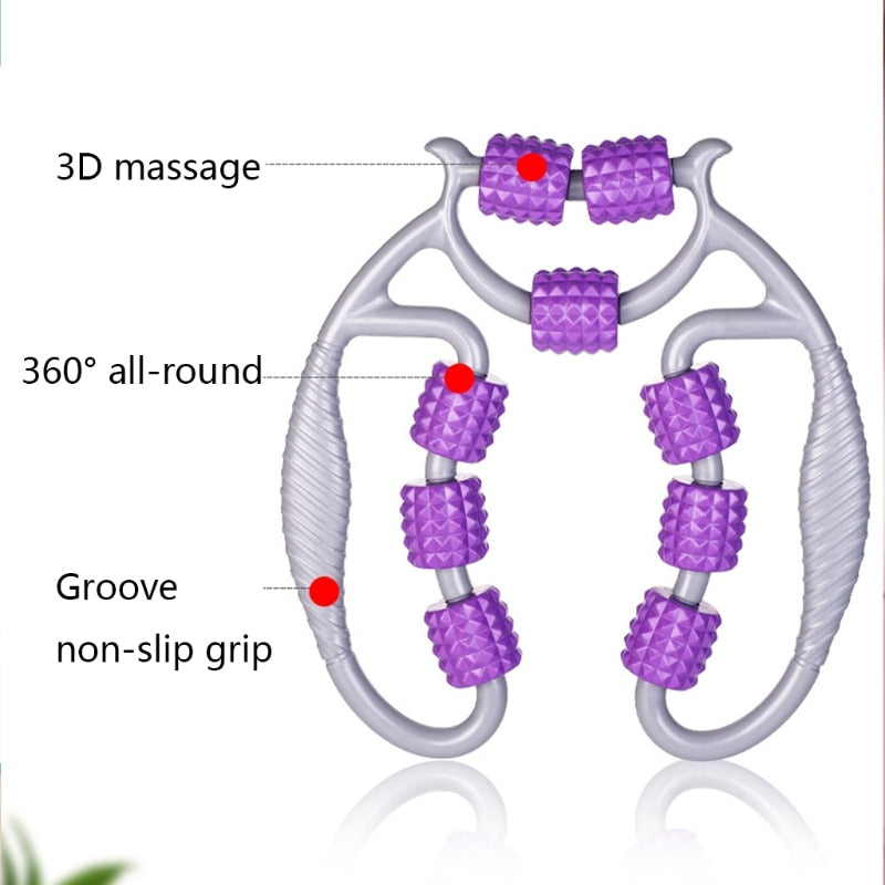 Rolo De Massagem Ioga 3D - Shape 9 Rodas 360º Trigger Point | Anti Celulite - Picuí Magazine