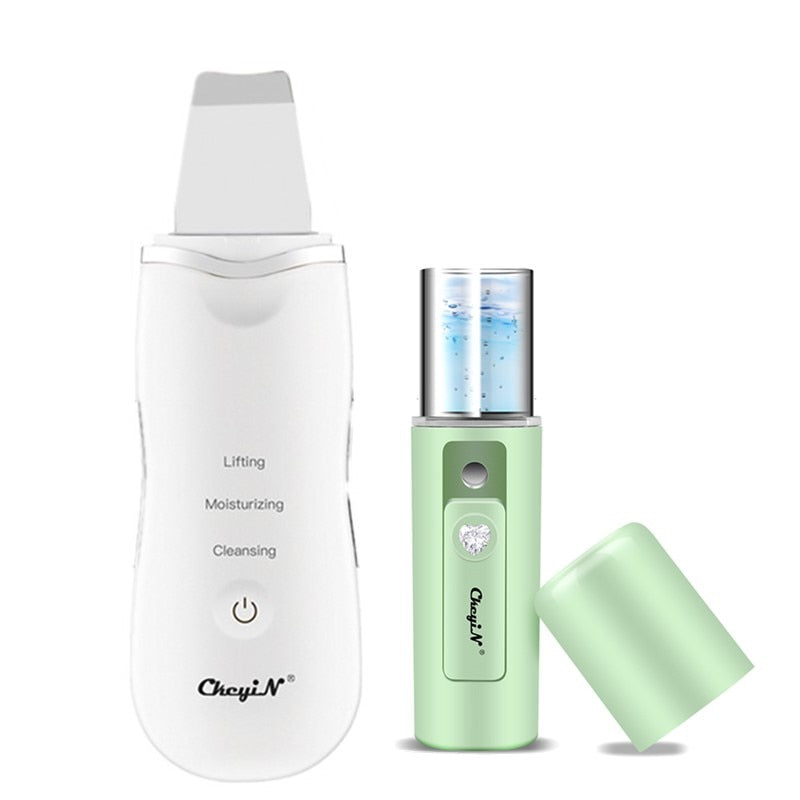 Purificador Ultrassônico + Nano Pulverizador Facial | Limpeza Profunda, Lifting, Hidratação - Picuí Magazine