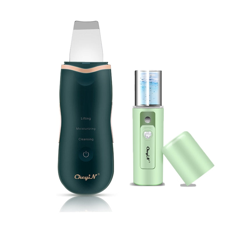 Purificador Ultrassônico + Nano Pulverizador Facial | Limpeza Profunda, Lifting, Hidratação - Picuí Magazine