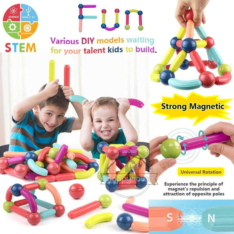 Brinquedo Magnetic Toy - Montagem e Desenvolvimento Criativo Montessori - Picuí Magazine