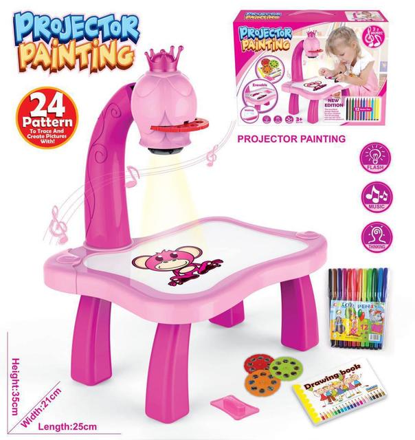 Lousa Mágica Com Projetor Musical Kids | Brinquedo Educativo - Picuí Magazine